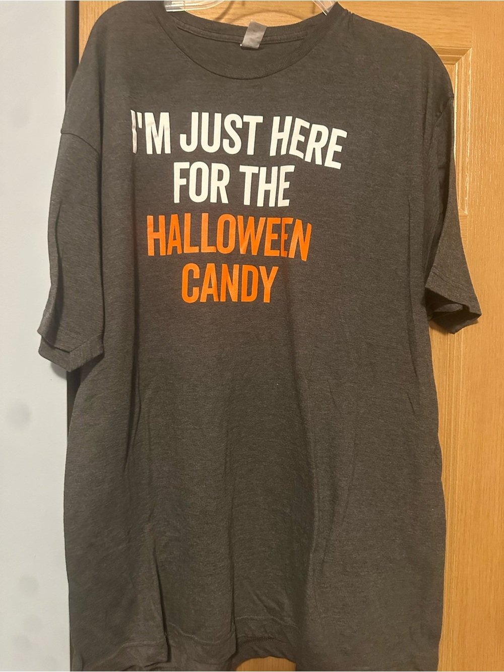 Men's Charcoal Gray Halloween Candy Graphic Tee